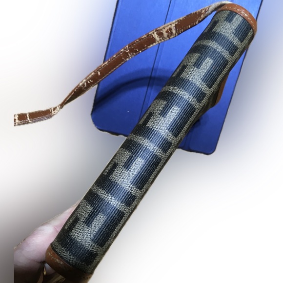 Fendi Vintage Zucca Convertible Clutch Crossbody Shoulder Handbag Small - Picture 6 of 16